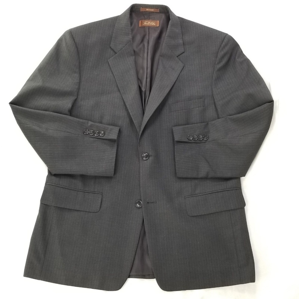Tasso Elba Sports Coat All Wool Gray Size 42R